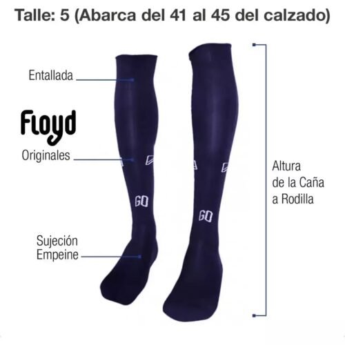 Medias Deportivas Largas Floyd GO Talle 5 (41-45) | Fútbol Hockey
