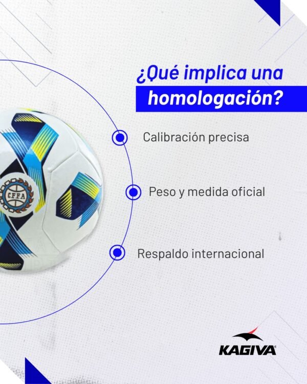Pelota KAGIVA COSTURADA PRO (Homologada por el Consejo Federal)