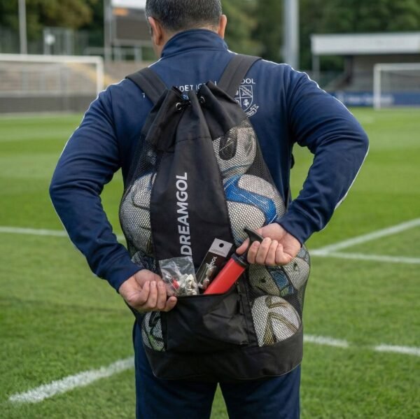 Bolso Portapelotas DREAMGOL (6-8 pelotas) Reforzado con bolsillo