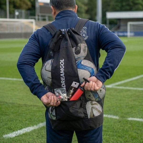 Bolso Portapelotas DREAMGOL (6-8 pelotas) Reforzado con bolsillo
