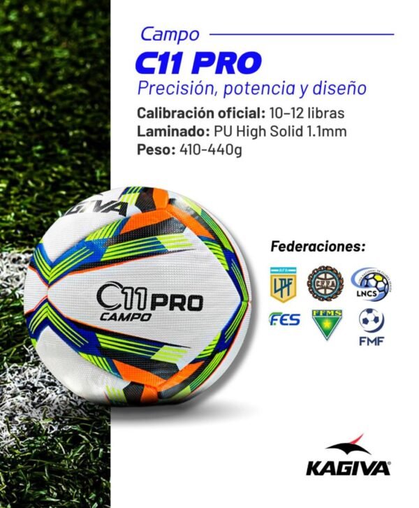 Pelota KAGIVA C11 PRO (Homologada por el Consejo Federal)